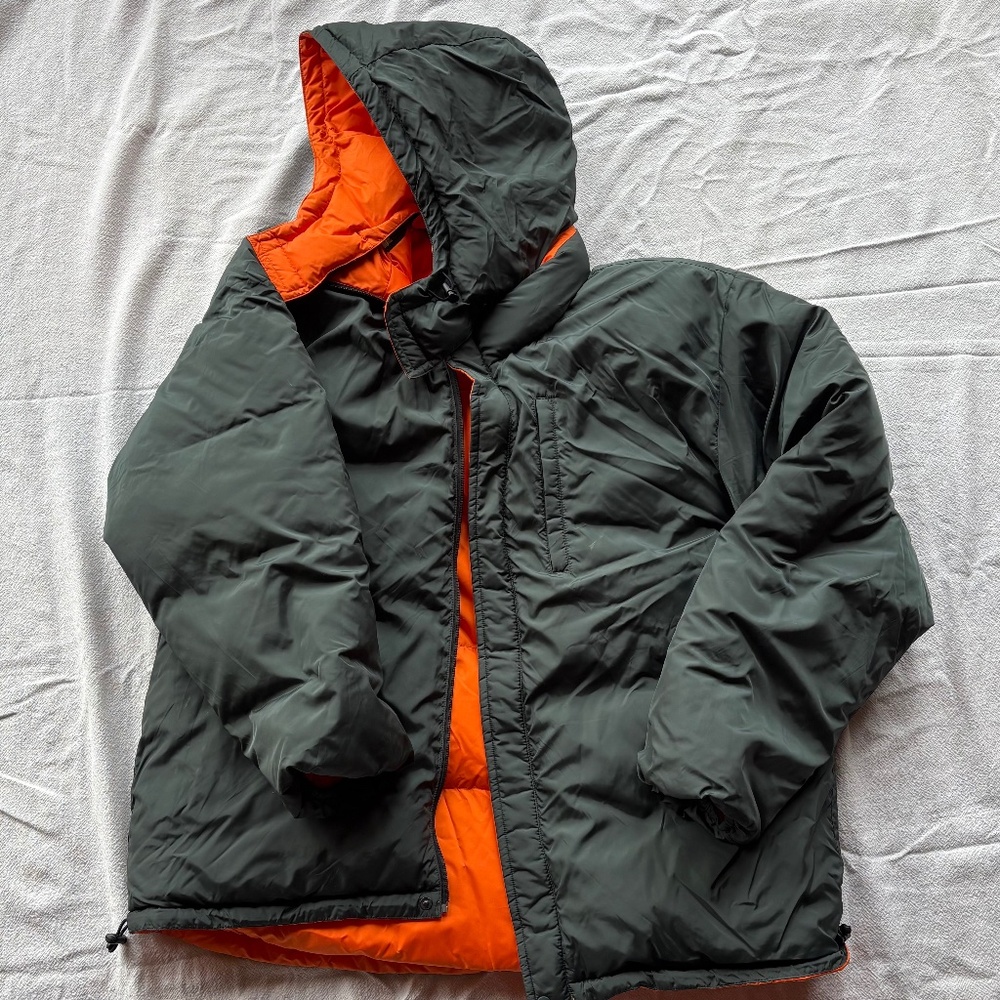 Lands End men’s reversible puffer coat